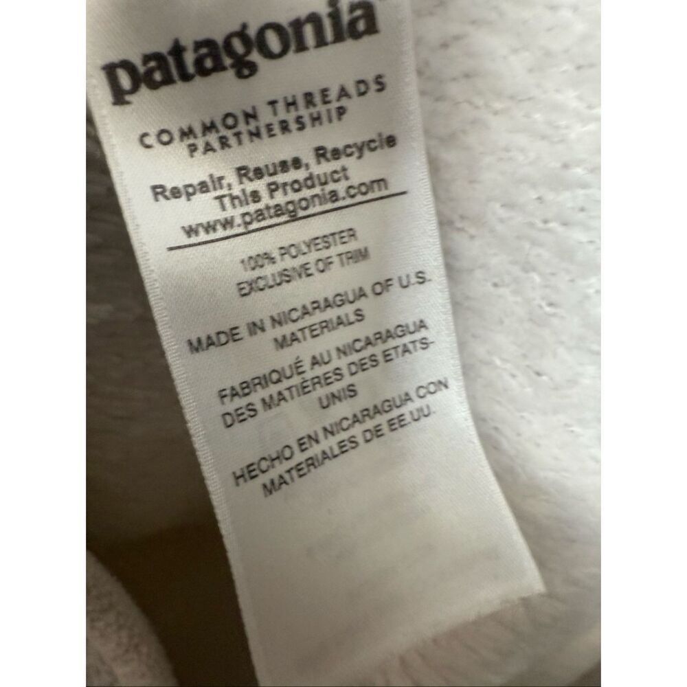 Patagonia Re-Tool Snap-T Pullover Fleece Women’s Medium Ivory Winter Athleisure - Picture 3 of 5